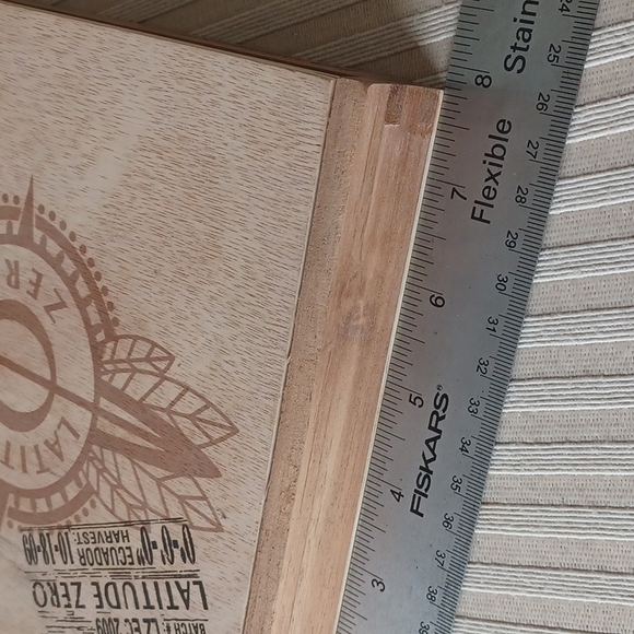 Latitude Zero Wood Cigar Box - Picture 8 of 10